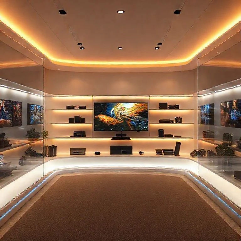 Futuristic battle arena with holographic elements