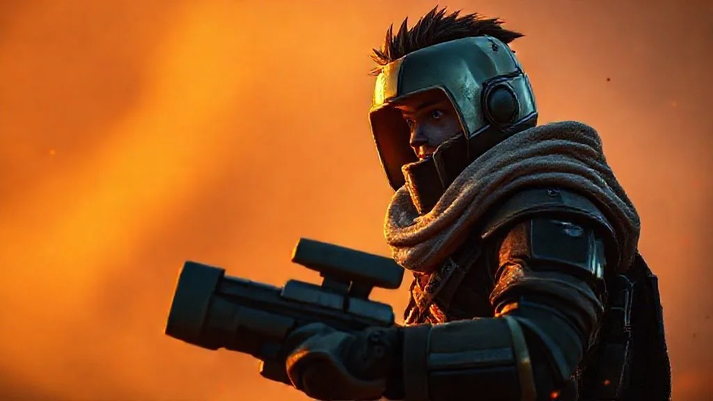 Futuristic metropolis at night with neon lights and flying vehicles