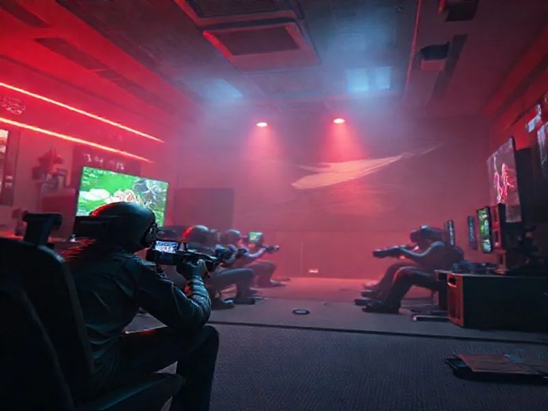 Holographic display showing game stats