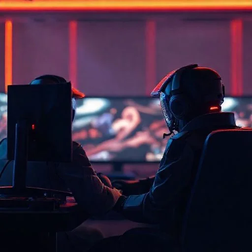 Holographic weapon schematic with glowing components