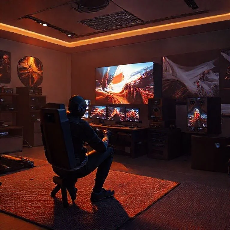 Highly detailed character concept art with glowing cybernetics